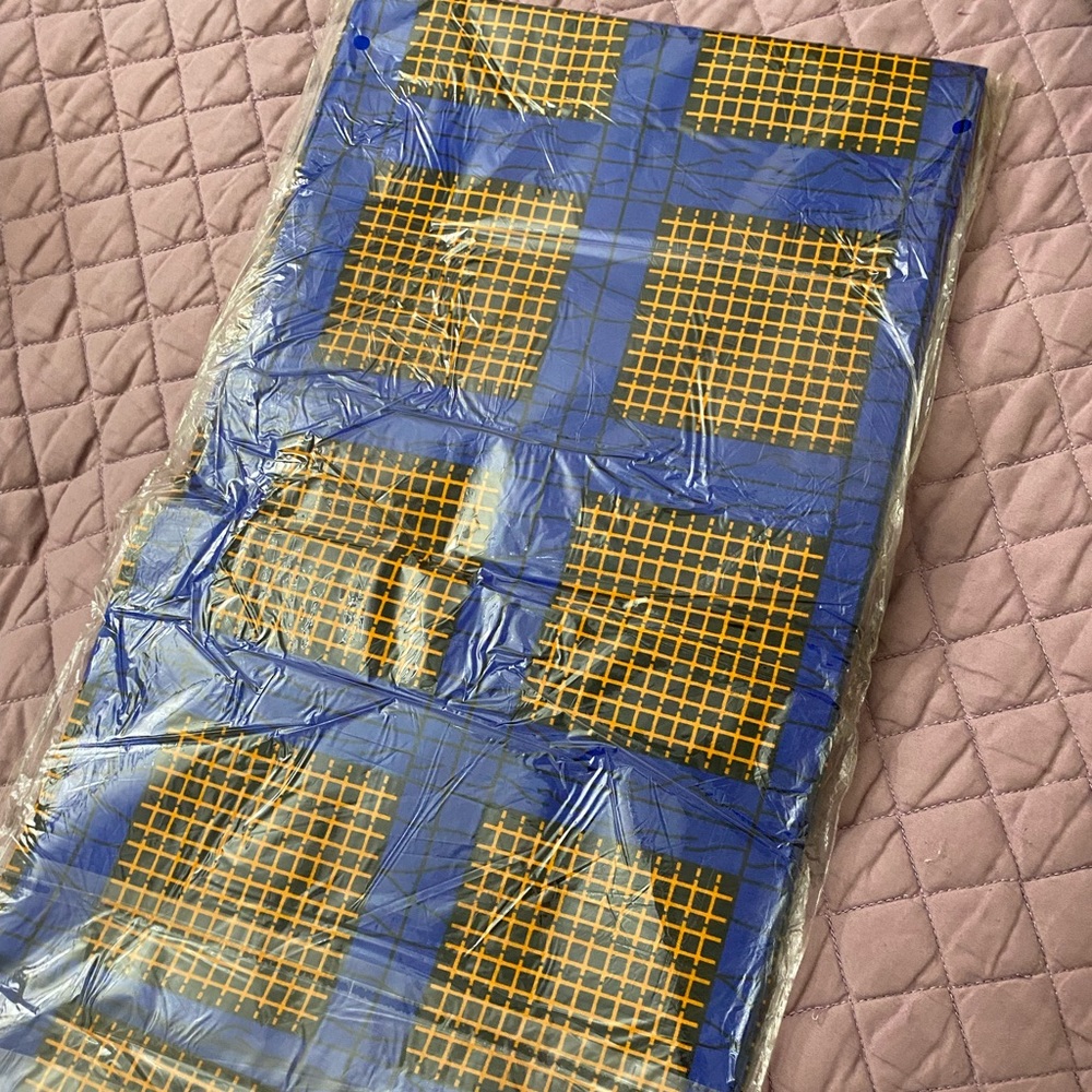 6yrds African Print Fabric Ankara Blue Stripes